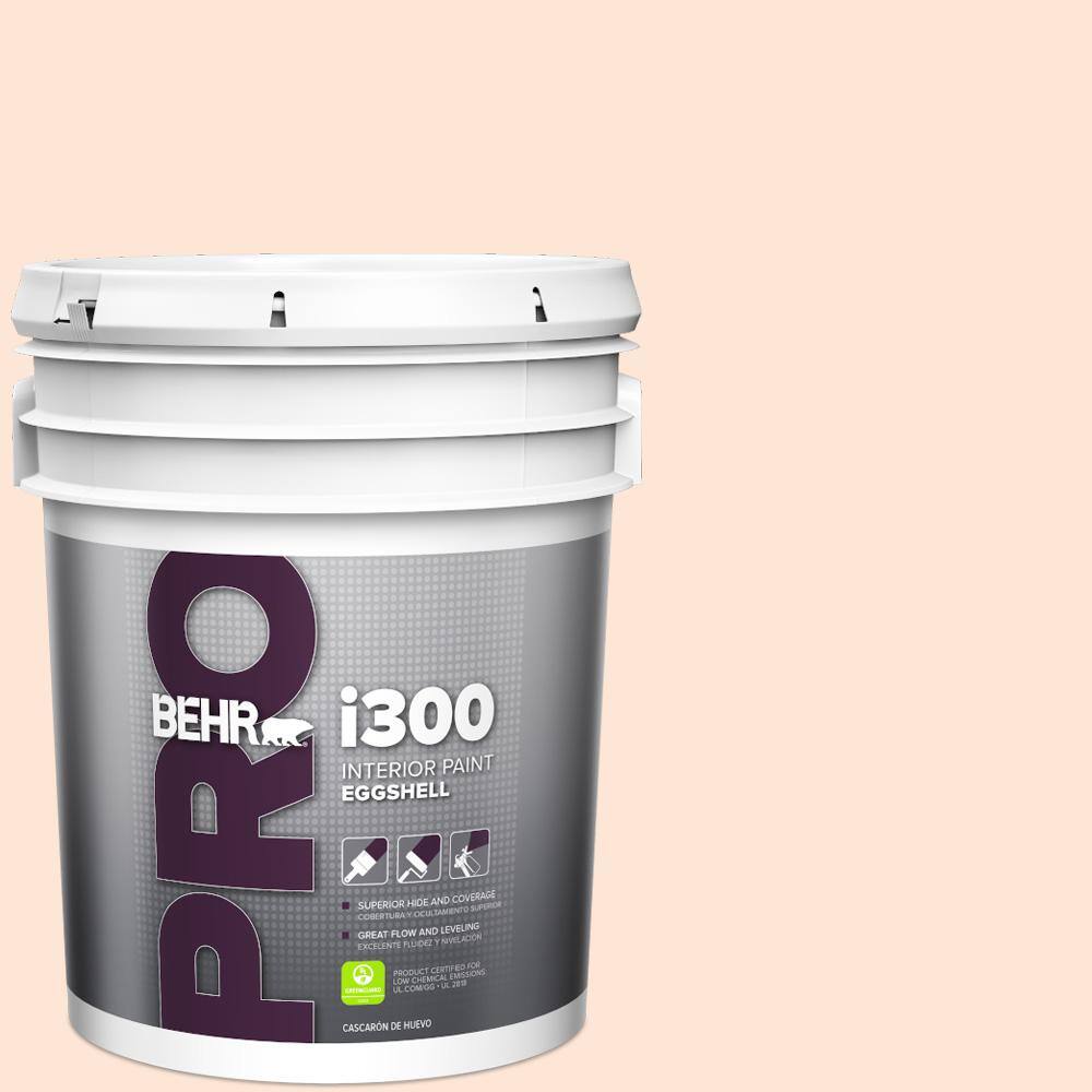 BEHR PRO 5 gal. #230C-1 Winthrop Peach Eggshell Interior Paint