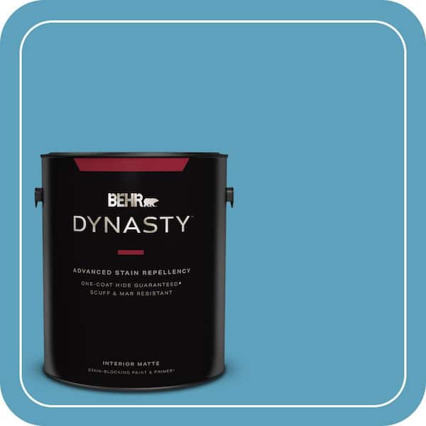 1 gal. #540D-5 Tropical Splash Matte Interior Stain-Blocking Paint & Primer