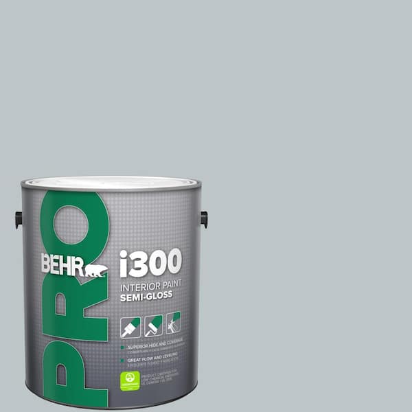 BEHR PRO 1 gal. #N490-2 Icicles Semi-Gloss Interior Paint