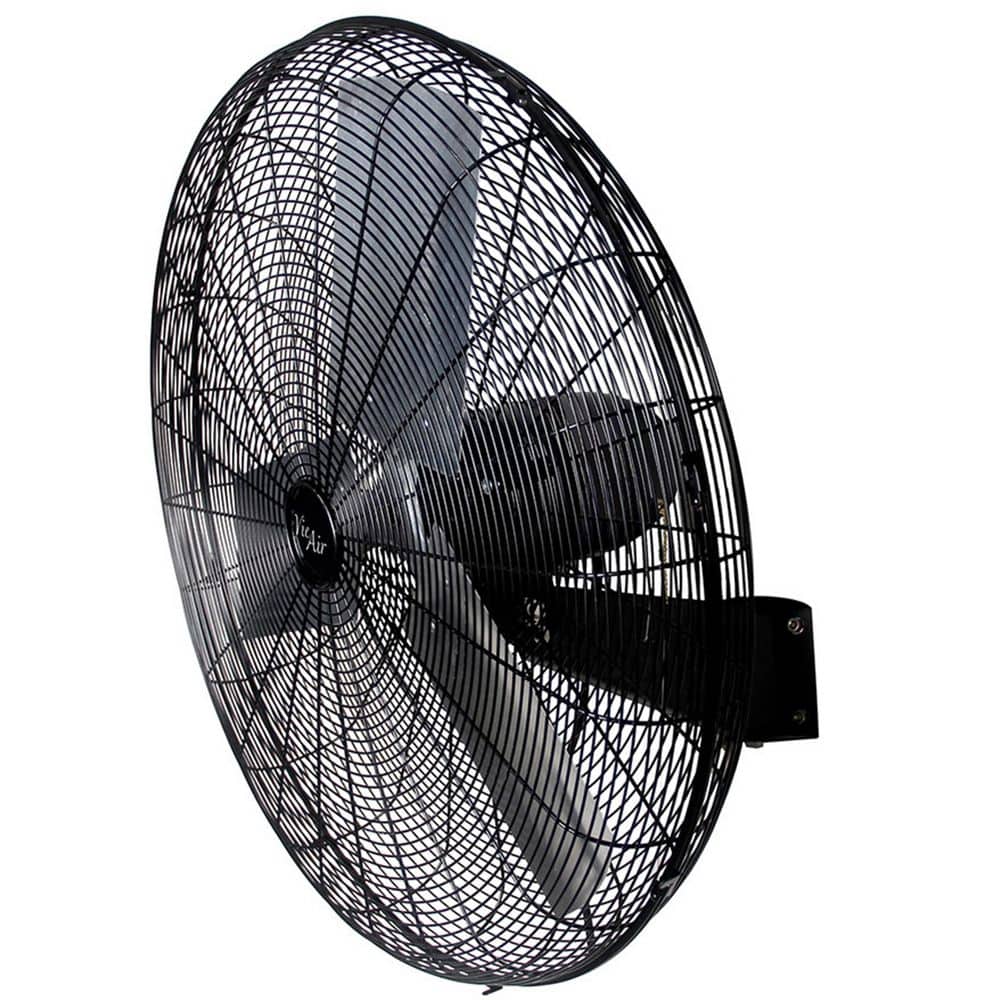 24 Inch Tilting Wall Mountable Heavy Duty Commercial Strength Oscillating Fan with 3 Speed Motor in Black price history on PriceWatchPro