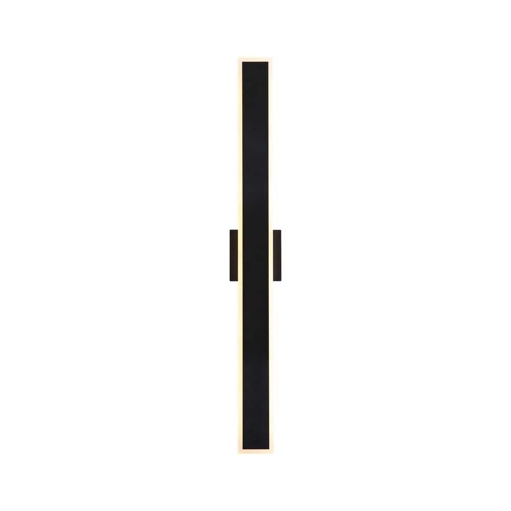 Obsidian 36 in. Sand Black Outdoor Hardwired Wall Sconce with LED Bulbs Included price history on PriceWatchPro