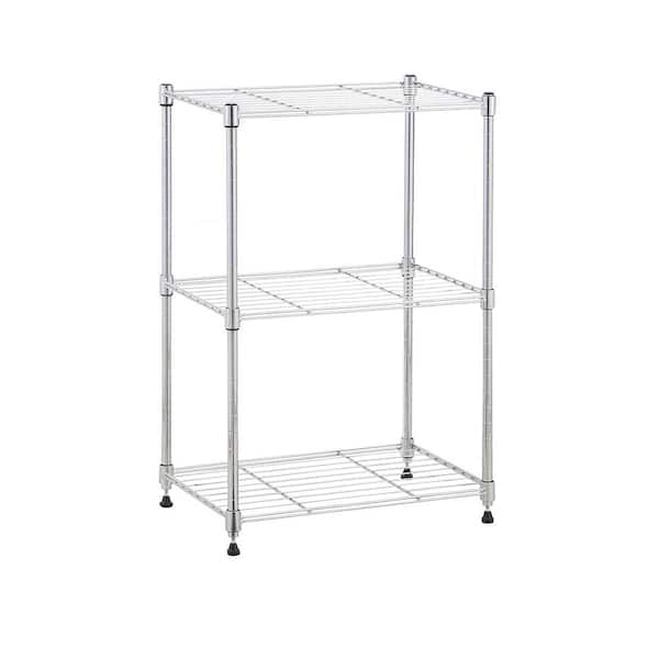2 x CHROME WIRE SHELVING WALL FITTING 25mm 