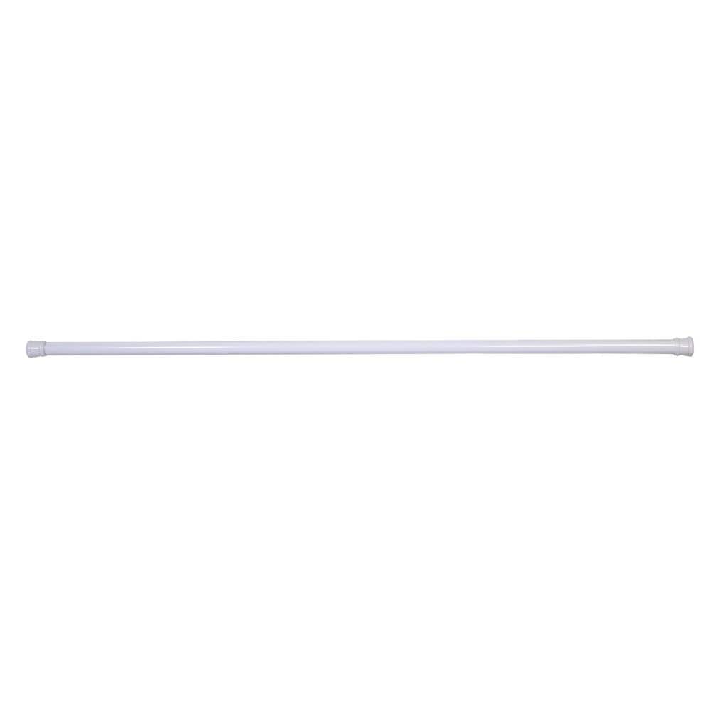 Adjustable Tension Shower Curtain Rod 51 to 86 Inches White
