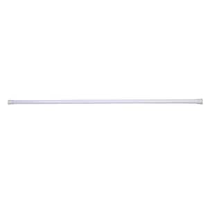51 in. to 86 in. Steel Adjustable Shower Curtain Rod in White