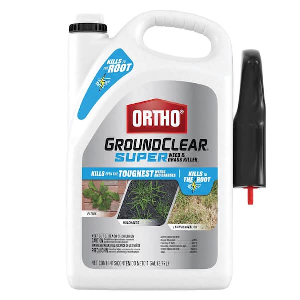 Ortho GroundClear Super Weed and Grass Killer1, 1 gal. with Trigger Sprayer, Kills the Toughest Weeds and Grasses to the Root