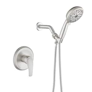 Ami Single Handle 10-Spray Shower Faucet 1.8 GPM with Pressure Balance Valves in. Brushed Nickel