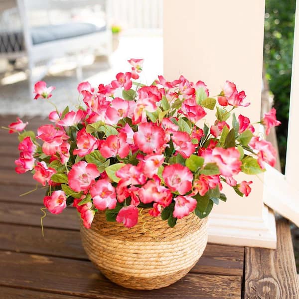 16.3 in. Pink Indoor/Outdoor Artificial Hibiscus CJCT558C3B - The