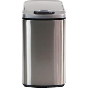 3.2 Gal. Stainless Steel Metal Household Trash Can with Sensor Lid