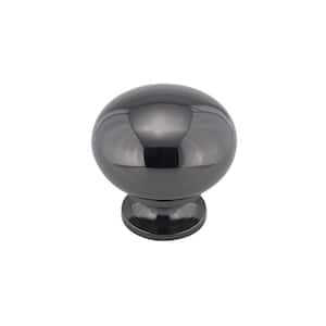 Varennes Collection 1-1/4 in. (32 mm) Black Nickel Traditional Cabinet Knob
