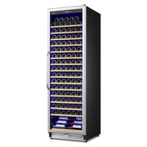 Cellar Cooling Unit 24 in. Single Zone 189-Bottle Built-In or Freestanding Wine Cooler with Door Lock, Stainless Steel
