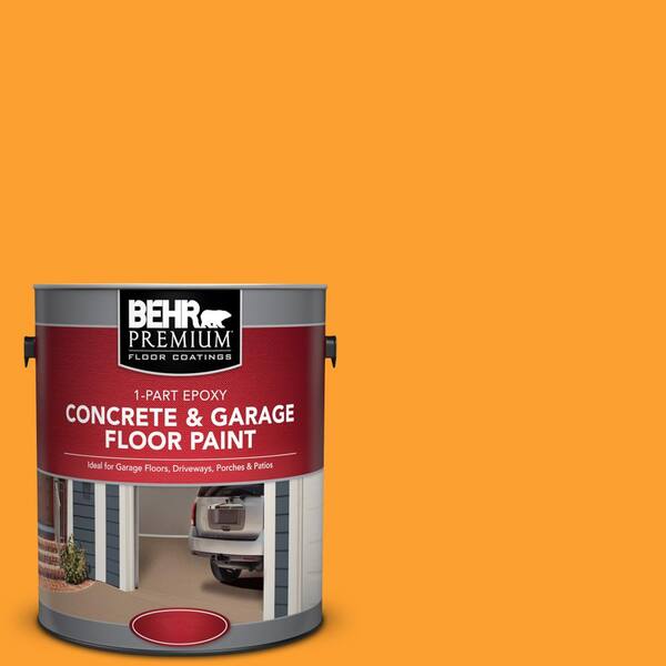 BEHR Premium 1 gal. #P250-7 Blazing Bonfire 1-Part Epoxy Satin Interior/Exterior Concrete and Garage Floor Paint