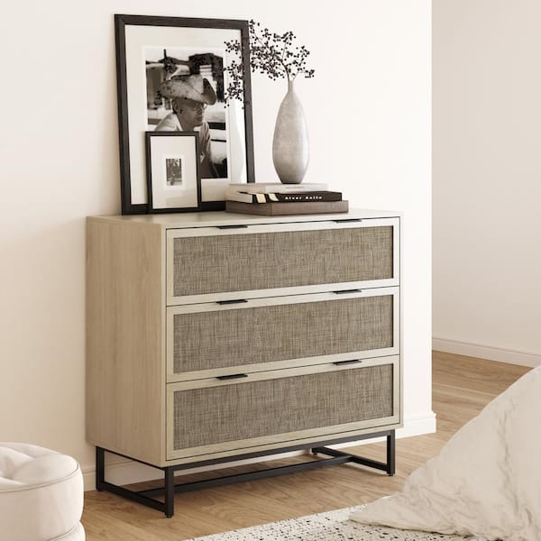 3 Drawers Nightstand Chest Home Bedroom Dresser selling Cabinet Wooden Storage