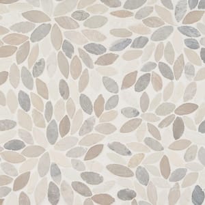 Countryside Flower Light Blend 11.81 in. x 11.81 in. Natural Stone Floor and Wall Mosaic Tile (0.97 sq. ft./Each)