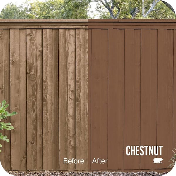 1 gal. #SC-110 Chestnut Solid Color House and Fence Exterior Wood Stain