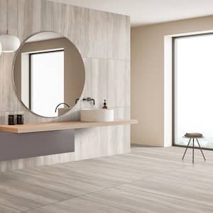 Atlanta Taupe 23.45 in. x 47.07 in. Matte Travertine Look Porcelain Floor and Wall Tile (31 sq. ft./Case)