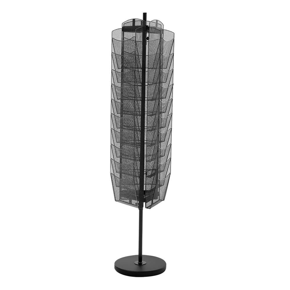 VEVOR Rotating Brochure Display Rack 65.75 in H x 14 in. W 30 Pockets ...