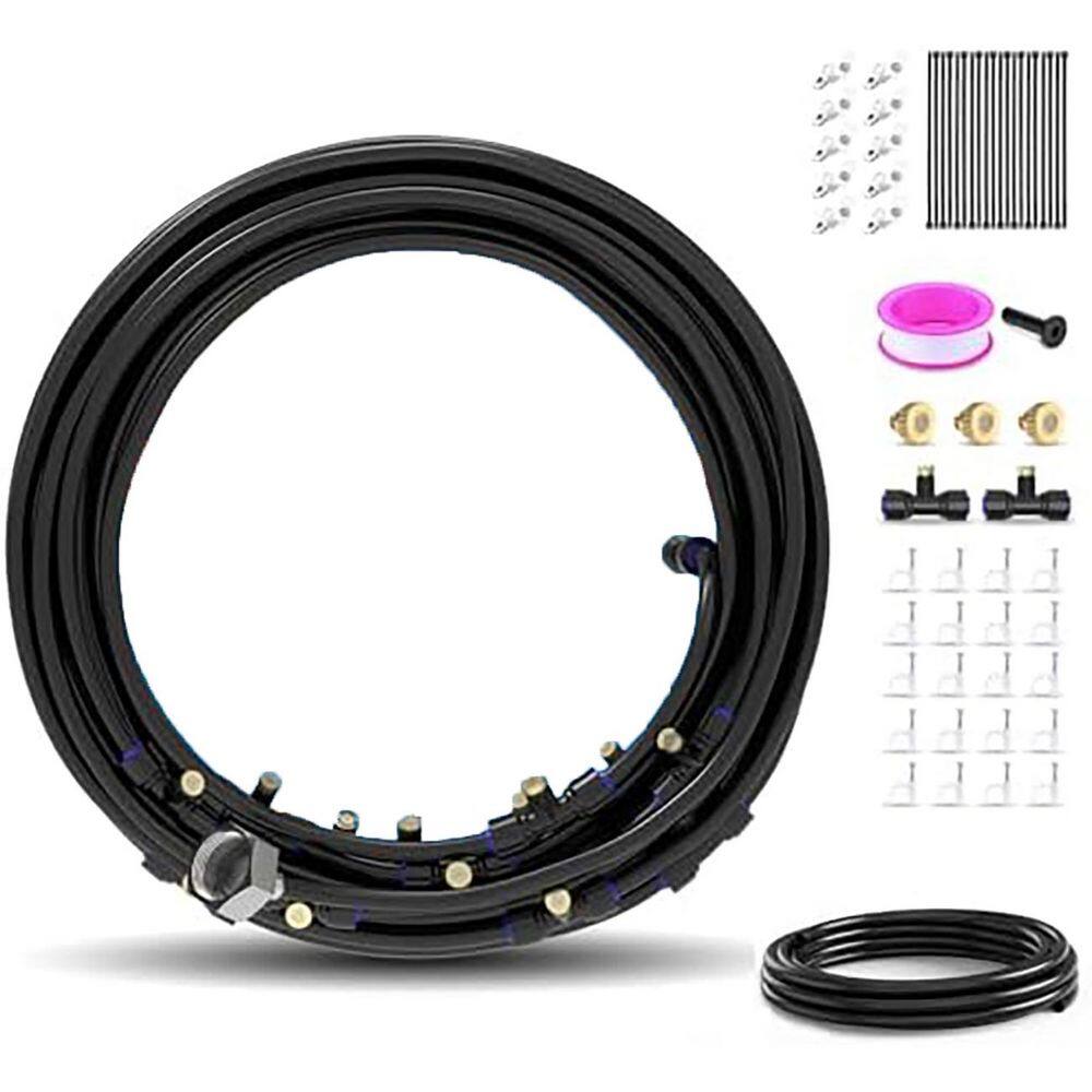 Outdoor Misting Cooling System 72FT with 59FT Main Line and 13FT Extension for Patio Garden Greenhouse Pasture price history on PriceWatchPro