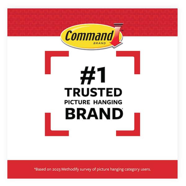 Command - 20 lbs. XL Heavyweight Picture Hanging Strips, White, Damage Free Decorating, 4 Pair