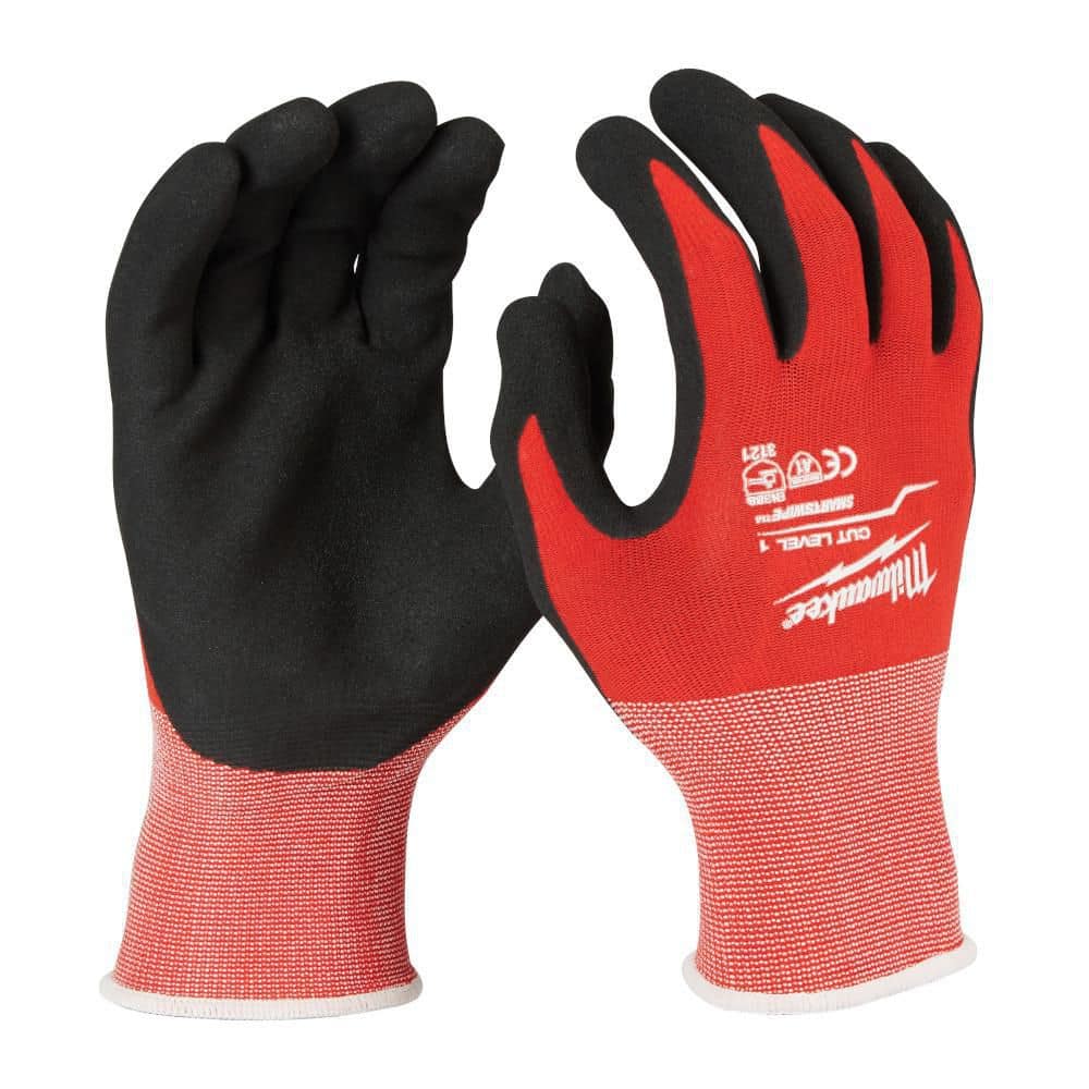 Small Red Nitrile Level 1 Cut Resistant Dipped Work Gloves (30-Pack) price history on PriceWatchPro