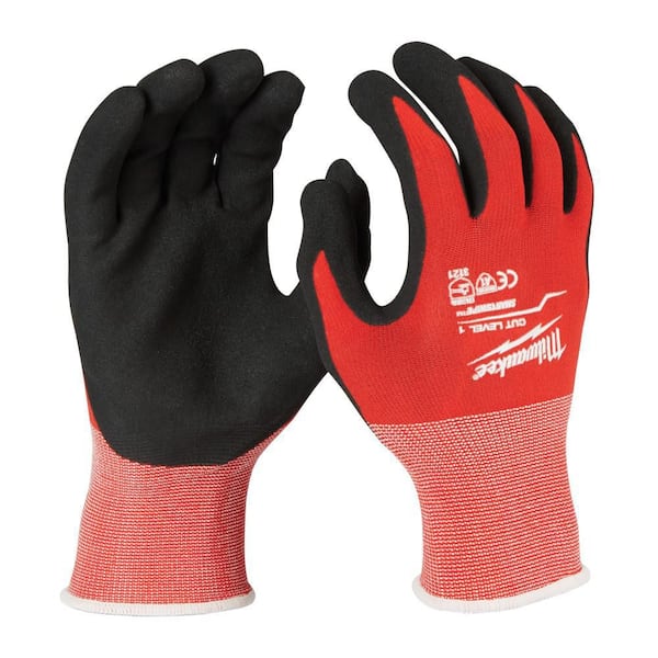 Milwaukee XX-Large Red Nitrile Level Cut Resistant Dipped Work