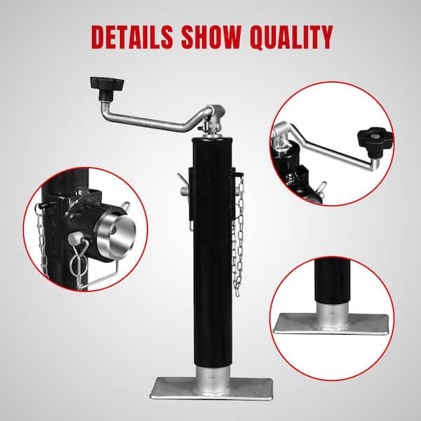 Snapklik.co : Heavy Duty A-Frae Trailer Jack, 15" Vertical