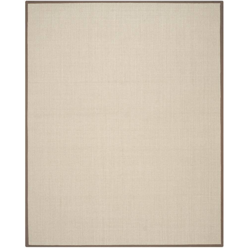 SAFAVIEH Natural Fiber Forrester Border Sisal Area Rug  Taupe/Light Brown  8  x 10