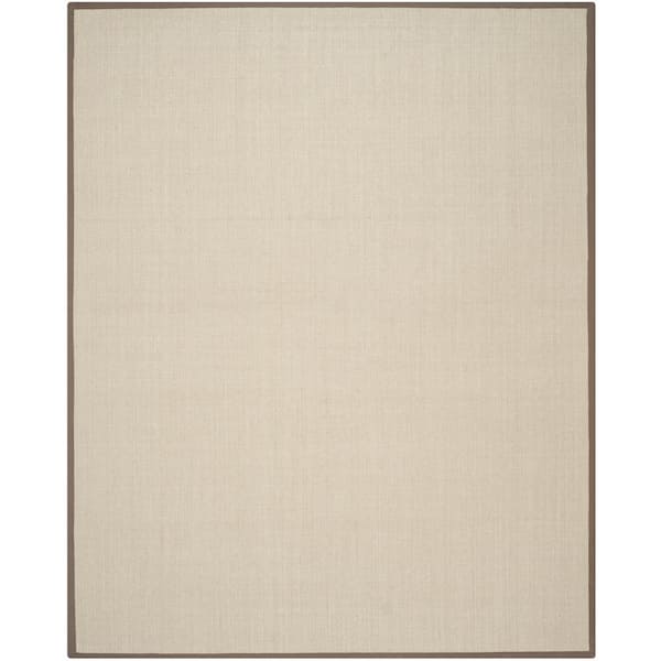 SAFAVIEH Natural Fiber Taupe/Light Brown 9 ft. x 12 ft. Border Area Rug