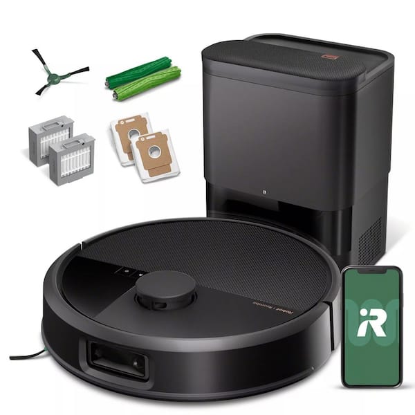 Roomba Max 705 14 in. Robotic Vacuum with Smart Navigation + AutoEmpty Dock in Black