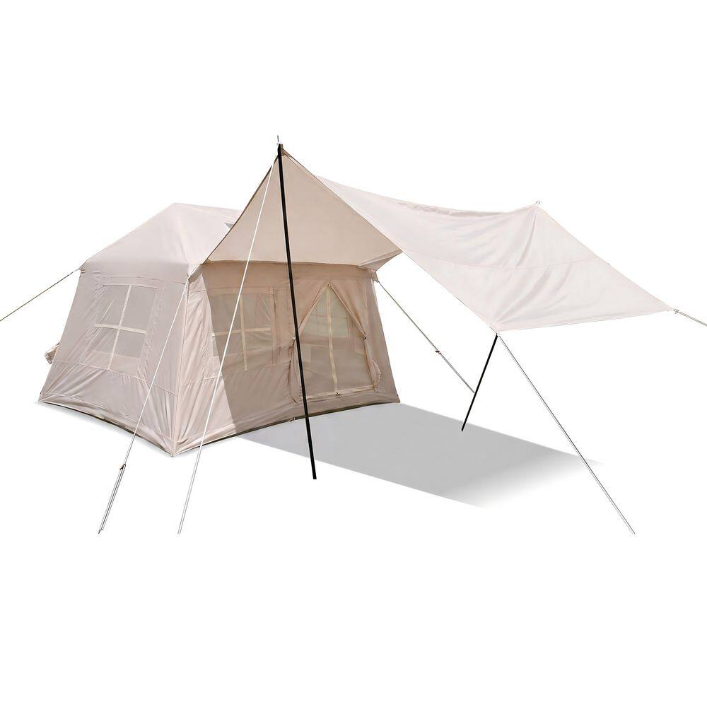 DENISLAWN 7 ft. x 8 ft. Beige 4 Season Oxford Inflatable Camping