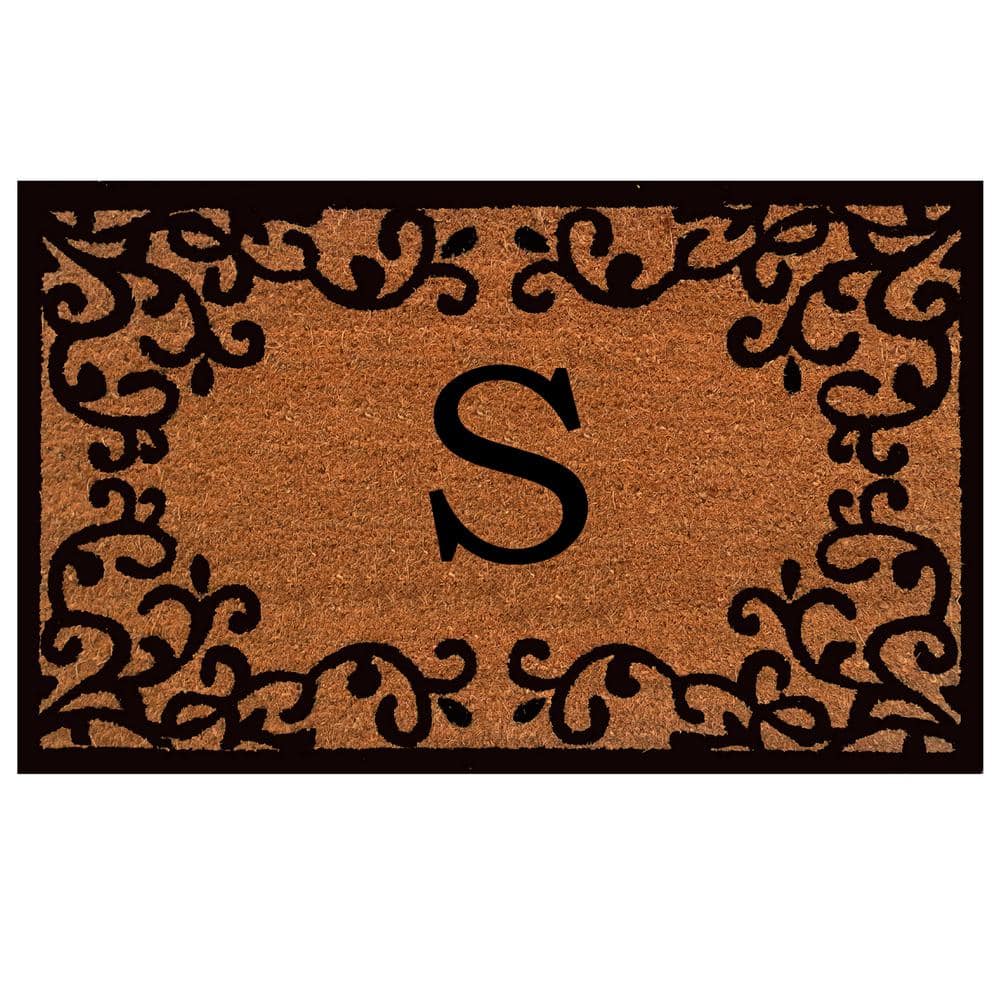 Calloway Mills Chateaux Monogram Door Mat 24 In. X 36 In. (letter S 