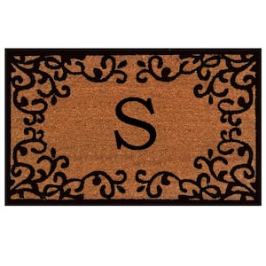 Chateaux Monogram Door Mat 24 in. x 36 in. (Letter S)