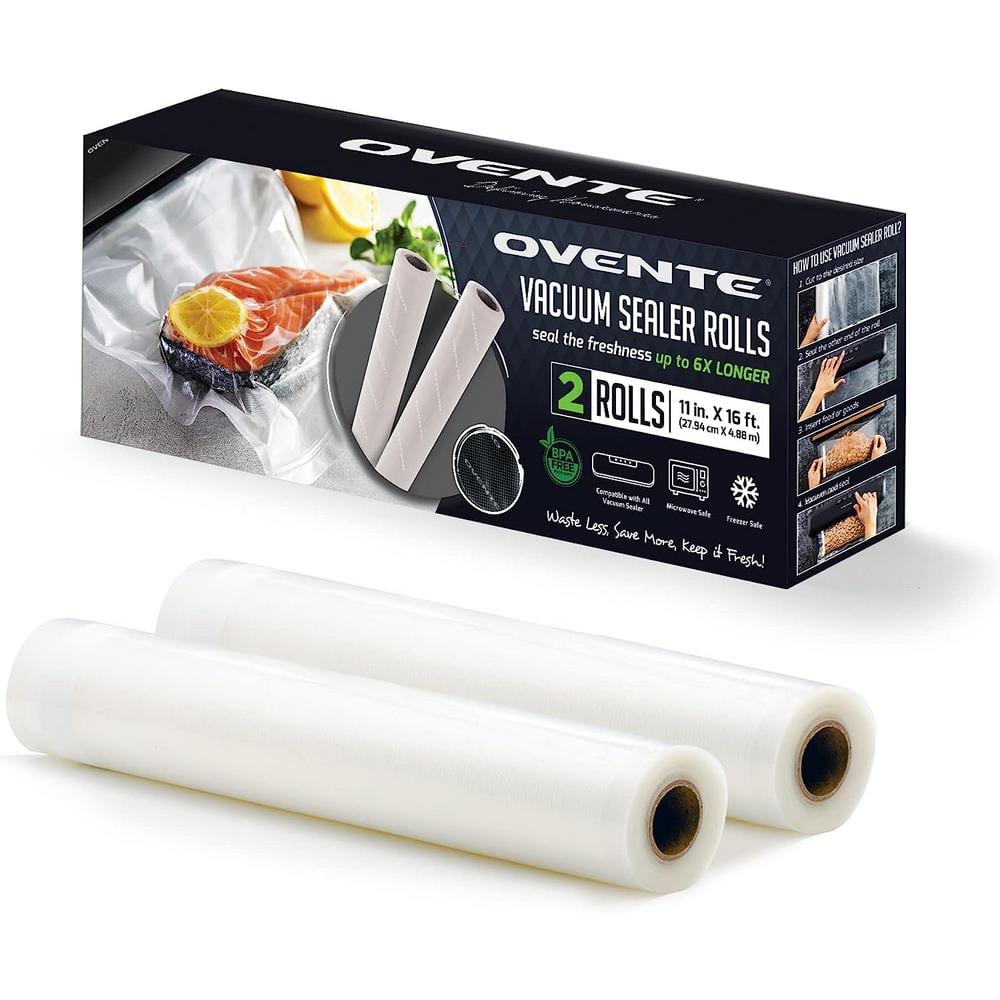 Vacuum Sealer Roll 11 in. x 16 ft., Food Vacuum Sealer Heavy Duty, BPA-Free Airtight Food Storage, Pack of 2 ACPSVRG1116 price history on PriceWatchPro