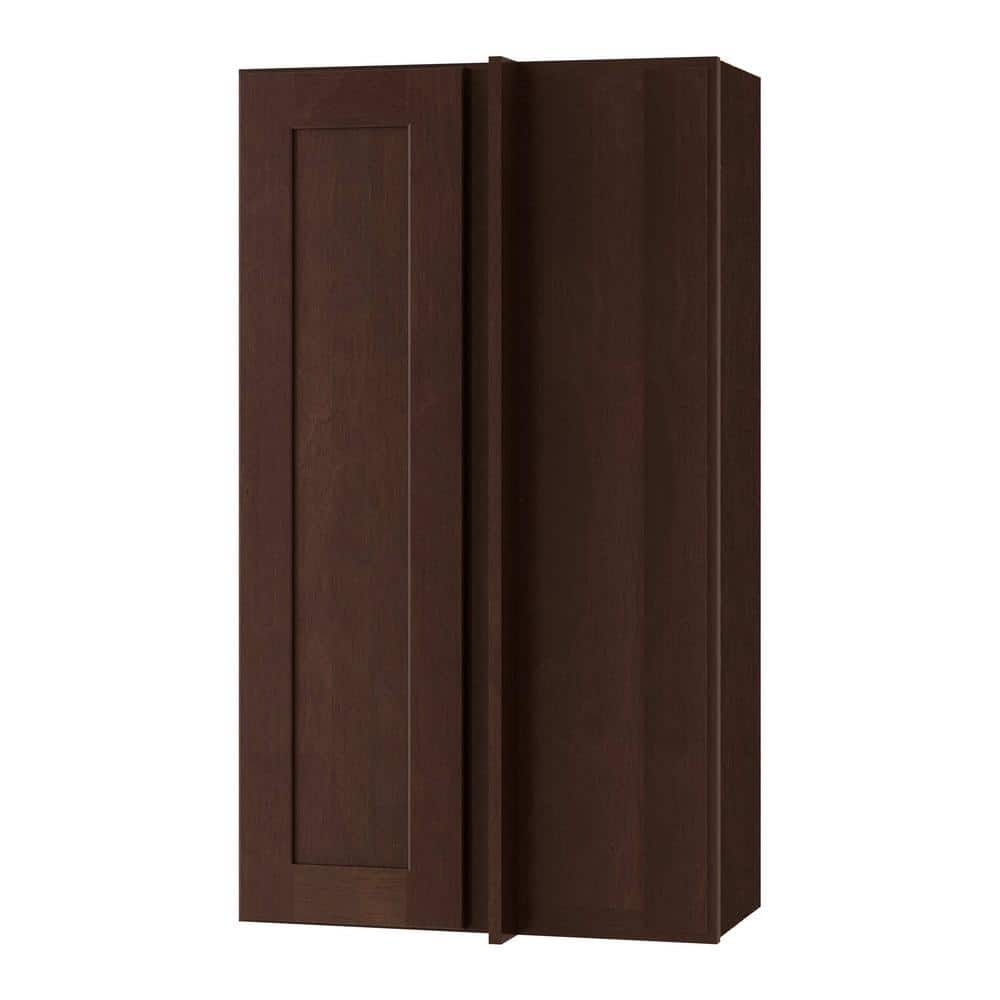 Newport 24 in. W x 12 in. D x 42 in. H Assembled Plywood Blind Wall Kitchen Cabinet in Manganite with Soft Close RH price history on PriceWatchPro