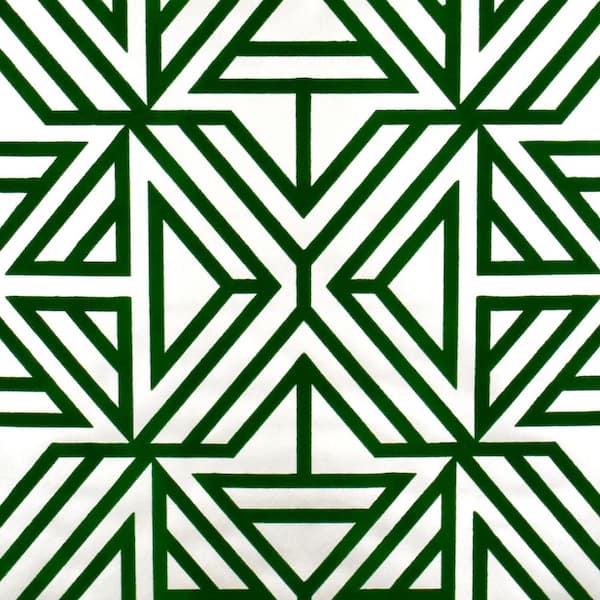 A-Street Prints Helios Green Geometric Green Wallpaper Sample