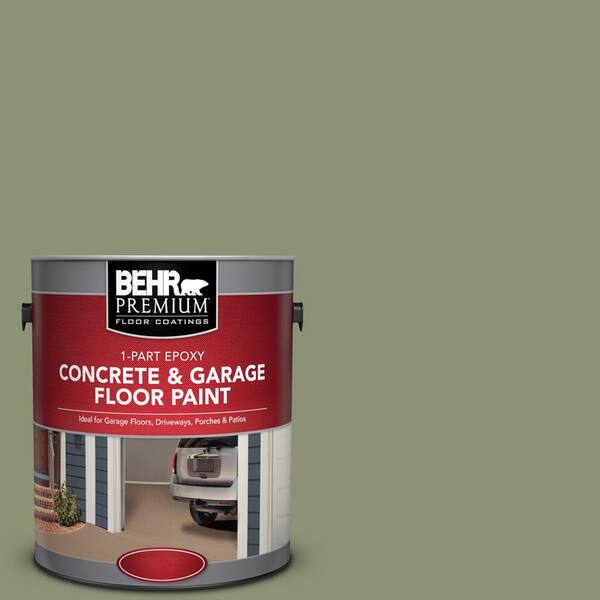 BEHR Premium 1 gal. #PFC-39 Moss Covered 1-Part Epoxy Satin Interior/Exterior Concrete and Garage Floor Paint