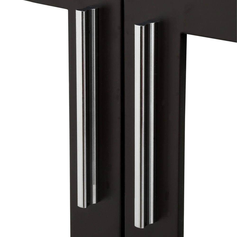 Espresso 24" Modern Free-Standing Bathroom Vanity Set with Ceramic Sink