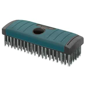 2.5 in. x 7 in. Carbon Block 6-Row x 19-Row Wire Brush
