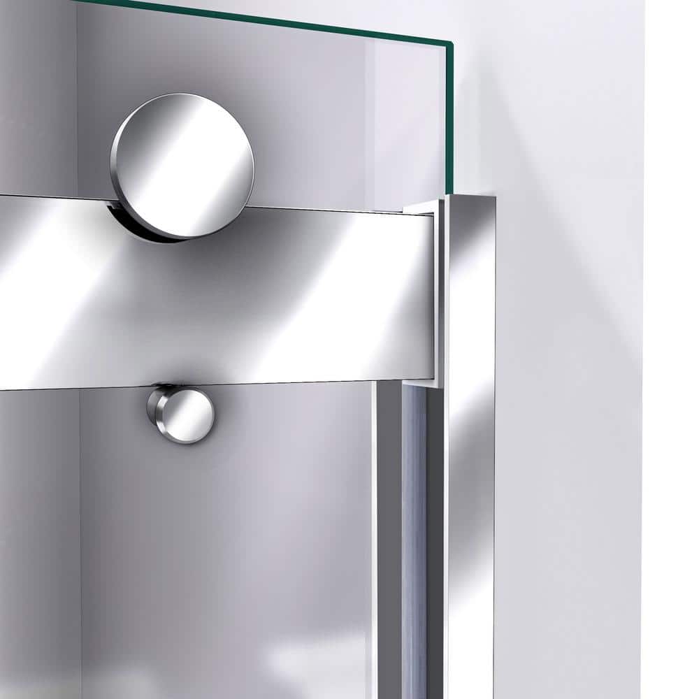 Sapphire 56-60" Clear Glass Semi-Frameless Sliding Shower Door