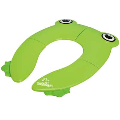 Bag-Green Frog Folding Toilet Seat with Travel