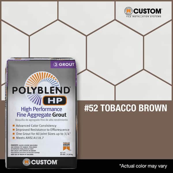 Polyblend HP #52 Tobacco Brown 25 lbs. High Performance Fine Aggregate Grout