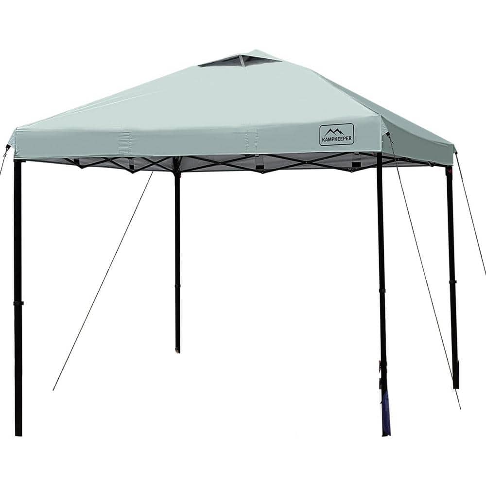 Outdoor Shade 10 ft. x 10 ft. Green Pop Up Canopy Tent with Adjustable Legs