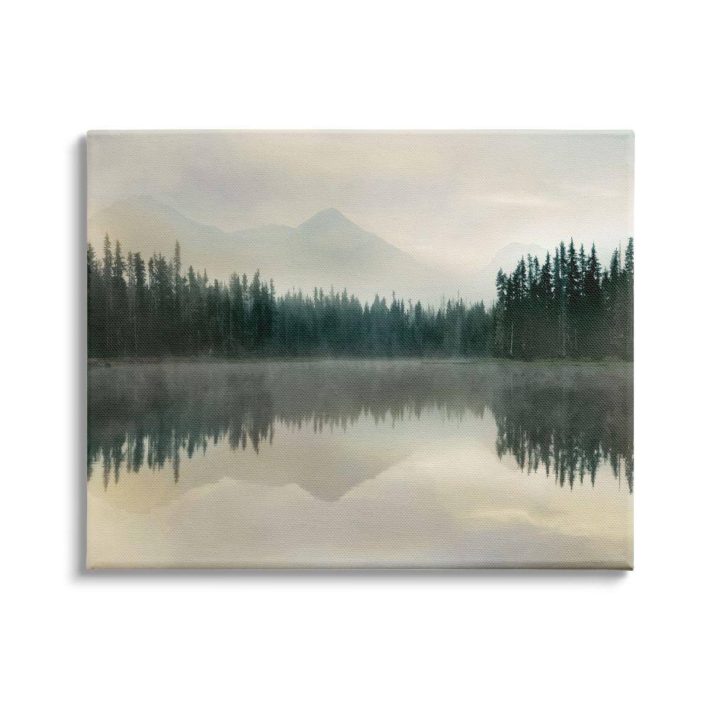 Foggy Lake Forest Landscape Nature Reflection By Danita Delimont Unframed Print Nature Wall Art 30 in. x 40 in. price history on PriceWatchPro