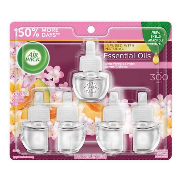 Air Wick 0.67 oz. Summer Delights Automatic Air Freshener Oil Plug-In Refill (5-Count)