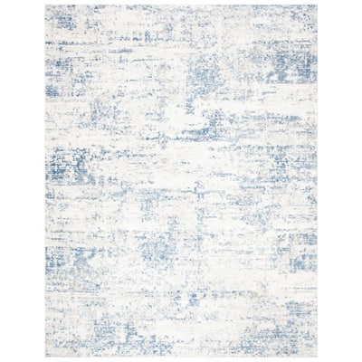Amelia Ivory/Blue 9 ft. x 12 ft. Area Rug