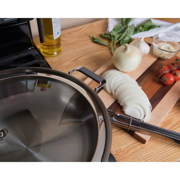 CookCraft 8 Saute Pan with Glass Latch Lid