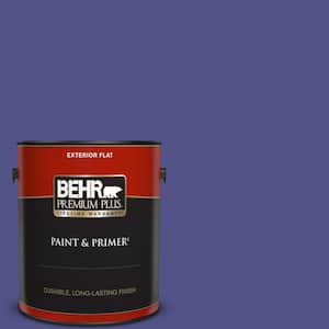 1 gal. #P550-7 Purple Prince Flat Exterior Paint & Primer