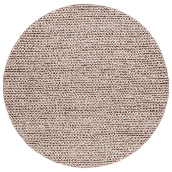 Natura Brown 8 ft. x 8 ft. Gradient Round Area Rug