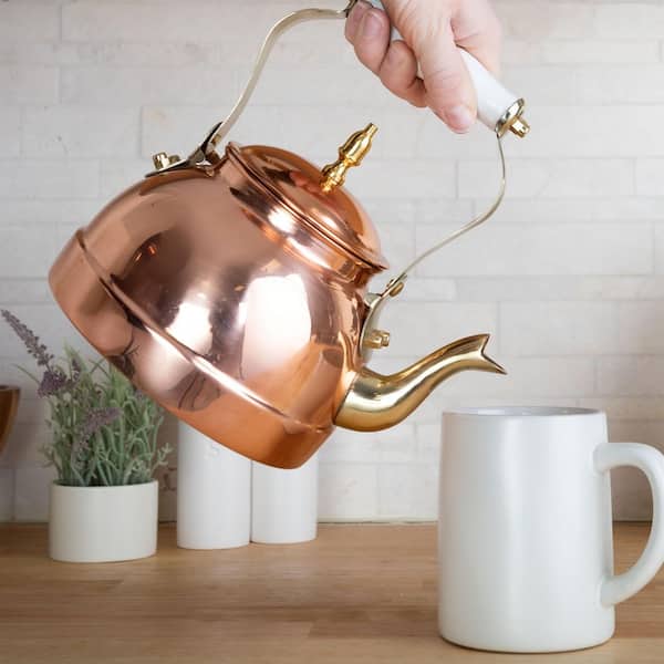 Classic Cuisine 7. 25C/1. 8Q Copper Tea Kettle - Tea Kettles
