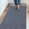 Ottomanson Lifesaver Collection Waterproof Non-Slip Rubberback Solid 3x21  Indoor/Outdoor Runner Rug, 2 ft. 7 in. x 21 ft., Gray SRT703-3X21 - The  Home Depot