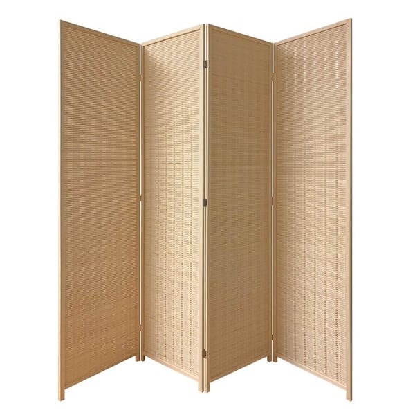 HomeRoots Mariana Wood 4-Panel Divider
